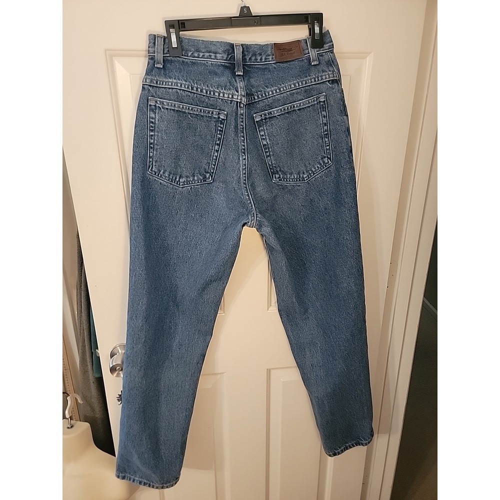 Vintage Style LL Bean Women's High Rise Relaxed Fit Jeans 10R